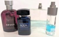 Perry Ellis Aqua Extreme, The Modern Gentleman Spice, Armani Acqua di Gio, Sephora Cologne Lot Volumes lower than listed on bottles, likely past any best before dates