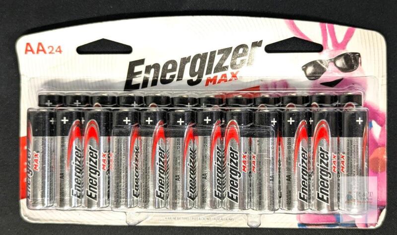 Energizer MAX AA 1.5V Alkaline Batteries, 24-Pack, Leak Resistant, Long Shelf Life, E91BP-24