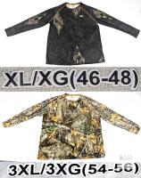 AS NEW Mossy Oak & Realtree Long Sleeve Camo Hunting Shirts, XL (46-48) & 3XL (54-56), Polyester/Spandex