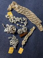 D&rsquo;ORLAN Stunning Silver Brooches Bracelets Earrings