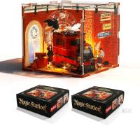 NEW SoSuy Magic Station 3D Puzzle Kit, Model 8801, 49 Pieces, Light-Up Feature, Ages 3+