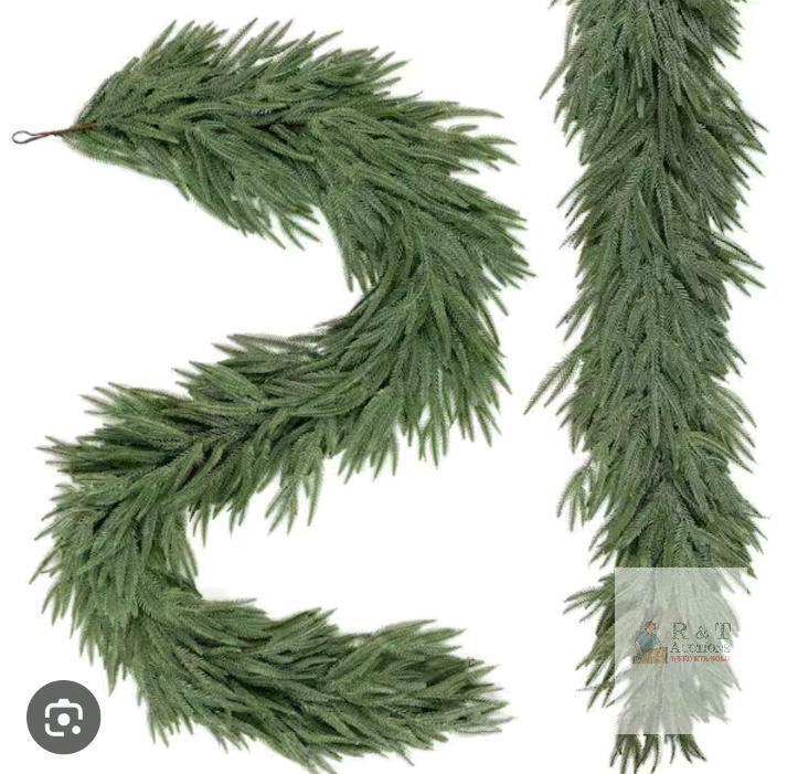 2 New 5ft Norfolk Artificial Pine Garlands for Indoor & Outdoor Decor