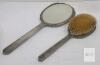 Vintage International Sterling Silver Vanity Mirror & Brush .