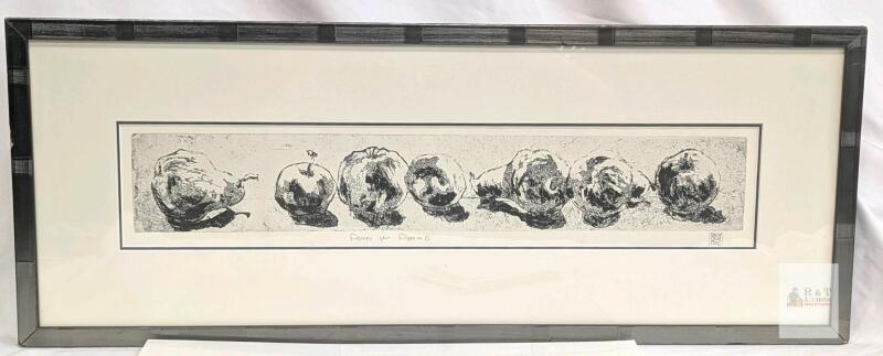 " Poires et Pommes " (Apples + Pears) Framed Print By Herve Louis