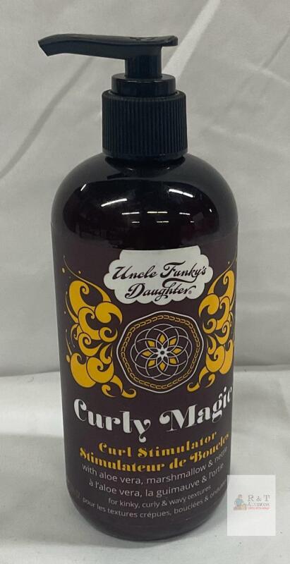 NEW Uncle Funky's Daughter Curly Magic Curl Stimulator 12 fl oz Pump | Sulfate & Paraben Free