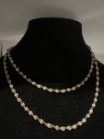 925 Italy Sterling 28 inch Italy Twisted Chain