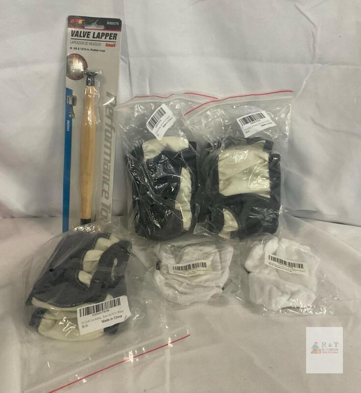 new Performance Tool W80570 Valve Lapper, 5/8" & 13/16" Cups, 4 Black & White Seat Belt Covers