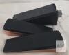 NEW Techoln Set of 3 Non-Slip Rubber & Copper Door Stops, Stackable Wedge, Fits Up to 1.2" Gap - 3