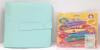 UCEC Craft 6-Piece Decorative Edge Scissors Set with Mint Green Faux Leather Photo Album