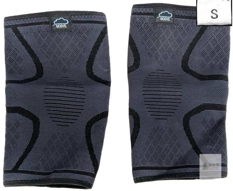 2 NEW MODVEL MV-1 Knee Compression Sleeves Pair, Size Small, Black, Joint Support, Breathable Fabric