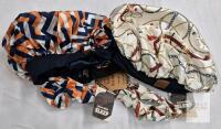 2 New sz O/S Hat Hut Satin Sleeping Bonnets & Hair Tie Sets