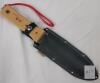 New - Nisaku NJP651 Sansaibori Special Edition HRC58 Japanese Hardened Stainless Steel Hori Weeding & Digging Knife, 7.25-Inch Blade-5.25-Inch Wood Handle, w/Premium Leather Sheath - 4