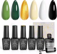 NEW Beetles VIPER'S KISS CL407 6-Color Gel Nail Polish Kit, 0.25 fl oz Each, Sealed, Lot 20240914019