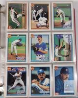 1991 Topps MLB Baseball Trading Card Singles in Binder