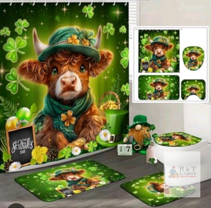 New Lofaris 4 Pieces St. Patrick's Day Bathroom Set