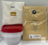 Bedsure Satin Pillowcase, Kmakii 5-Pack Swedish Dish Cloths, 3 Rubbermaid 5.2 Cup Containers