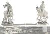 Seagull Pewter 1991 Equestrian Fox Hunt Bookends Pair, Canada, 5.5" Tall Collectible Decor