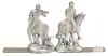 Seagull Pewter 1991 Equestrian Fox Hunt Bookends Pair, Canada, 5.5" Tall Collectible Decor - 4