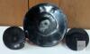 NEW 3-Piece Suction Cup Lifter Set: Large 4.75" Orange, 2 Small 2.4" Black Handles for Glass and Dent Pulling - 4