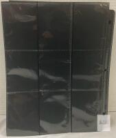 9-Pocket Card Binder Pages, 200 Sheets, 1800 Pockets, Black, 3-Ring Compatible, X003P7DKCB