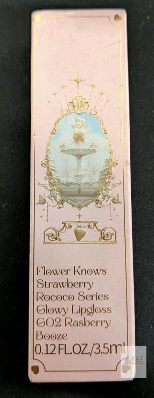 Flower Knows Strawberry Rococo Series Glowy Lipgloss G02 Raspberry Booze, 0.12 fl. oz/3.5ml Boxed