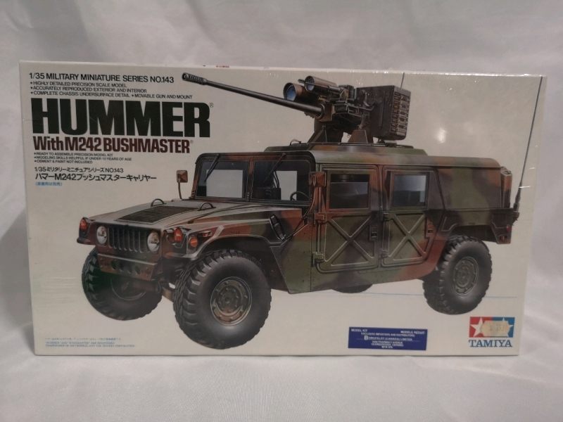 New Vintage Military Miniature Series No. 143 - HUMMER WITH M242 BUSHMASTER