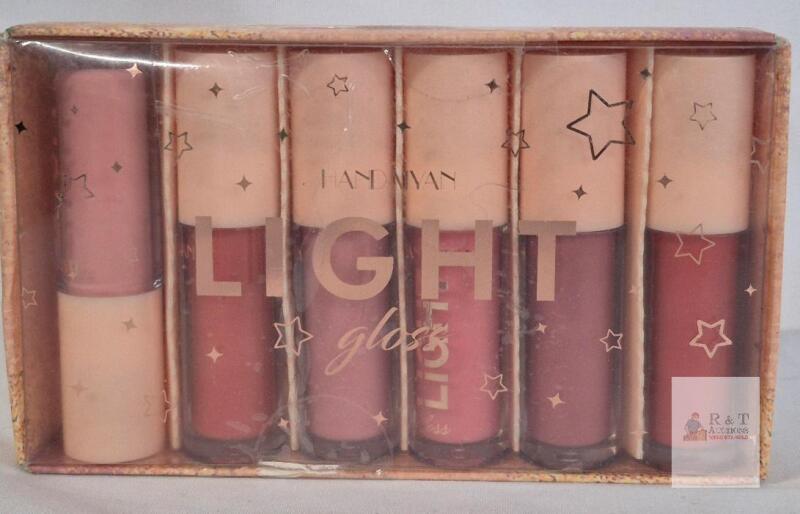 NEW HANDAIYAN Light Lipgloss Set, 6 Tubes, 0.72 fl oz, Sealed, Lot LR0510524J, Exp 09/2027