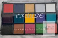 UCANBE CRUISE 15 Color Face & Body Painting Palette, Water Activated, Matte & Shimmer Appears new and unused, some wear & marks to Case from transit