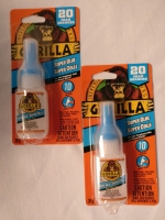 2 New Gorilla Super Glue - 20g Each