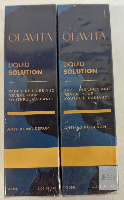 OLAVITA Liquid Solution Anti-Aging Serum, 1.01 fl. oz (30ml), Collagen, Hyaluronic Acid, Vitamin C