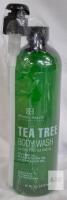 Botanic Hearth Tea Tree Body Wash, 16 fl. oz. Pump, Paraben-Free, Batch BTTBW016R, Expires 11/2025 residue minor on packaging