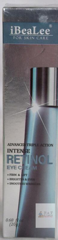 iBeaLee Advanced Triple Action Intense Retinol Eye Cream, 0.68 fl oz (20g), Lot IB20250710, Exp 2028