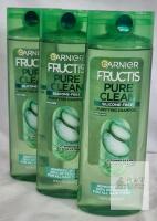 Garnier Fructis Pure Clean Silicone-Free Purifying Shampoo, 12.5 fl oz, Vitamins B3/B6, Aloe, Vegan