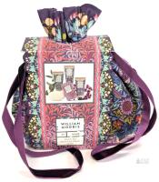 William Morris At Home Bird & Yare Hand Care Pouch Set, 3 Hand Creams, Velvet Bag, Vegan
