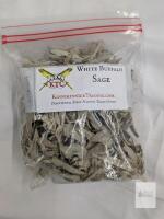 Kinnikinnick Trading White Buffalo Sage Dried Loose Leaf, Approx. 2 oz Ceremonial Herb Bag