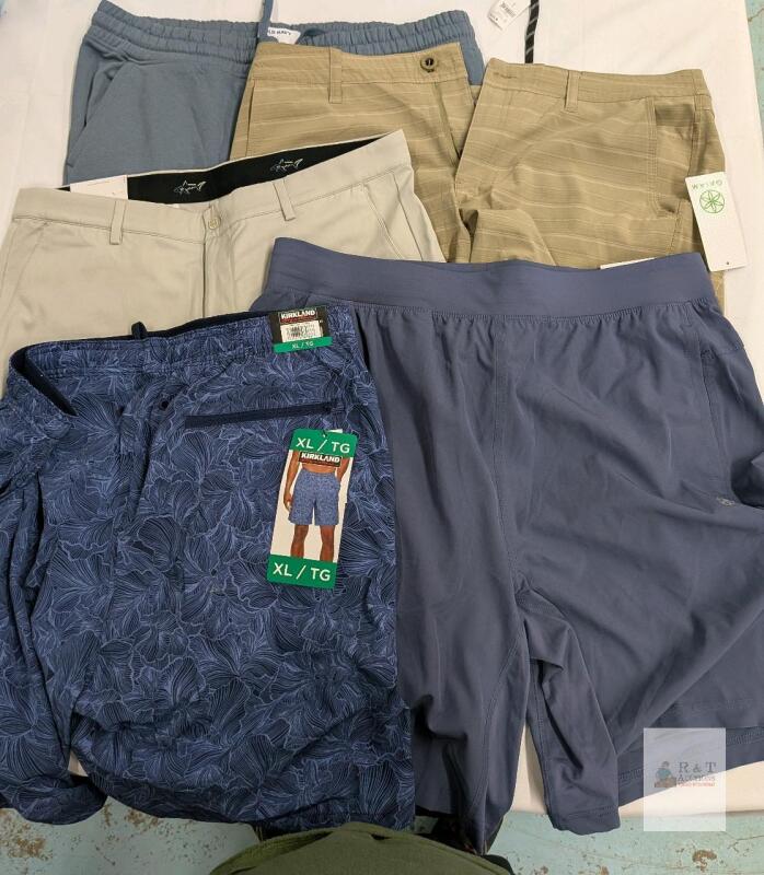 5 New Mens XL-L-36 Size shorts.