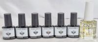 NEW Modelones Gel Nail Polish Set (7 Colors, 0.24 fl oz Each) + CND SolarOil 0.5 fl oz Nail & Cuticle Care