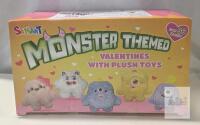 SANANT V-Monster Plush Toy Box &ndash; 5 Monster Valentine Plushies, Over 36 Months, Guangzhou Yide Toys