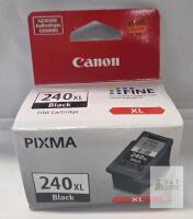 Canon PG-240XL Black Ink Cartridge XL, Genuine, PG-240XL, 21ml, 300-Page Yield, Japan, 5A25F11
