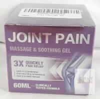 Joint Pain Massage & Soothing Gel, 60mL, Fast-Absorbing, Clinically Tested, Colloidal Silver, Tea Tree