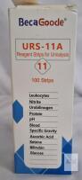 BecaGoode URS-11A Urinalysis Test Strips, 11 Parameters, 100 Count, Exp. 10/2027, Lot 251u2701