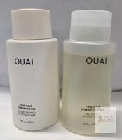 OUAI Fine Hair Shampoo & Conditioner Set, 10 fl oz (300 ml) Each, For Fine Hair, Made in USA