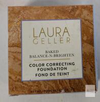 Laura Geller Baked Balance-n-Brighten Color Correcting Powder Foundation 0.32 oz (9g) Boxed