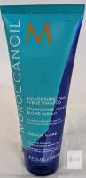 Moroccanoil Blonde Perfecting Purple Shampoo 6.7 fl oz, Color Care, Sulfate-Free, 133ALUY