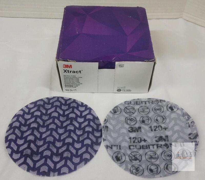 3M Xtract Net Disc 710W 5" 120+ Grit Box of 50, 66534, Cubitron II Precision-Shaped Ceramic Grain