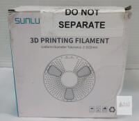 SUNLU Matte PETG 3D Printer Filament, 1.75mm, White, 0.25kg x 4 Spools, Tangle-Free, X004PM9WM7