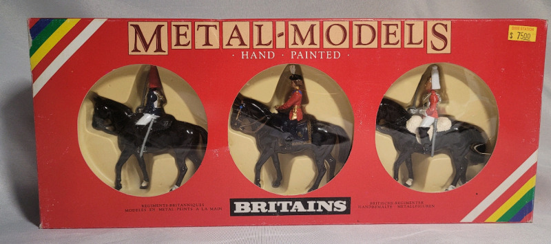 Britains ' Queen Elizabeth Mounted Horseguard ' Metal Models #7233