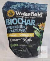 Wakefield Biochar Premium Soil Conditioner, CarbonBoost, 0.5 cu ft Bag, Carbon Negative, USA