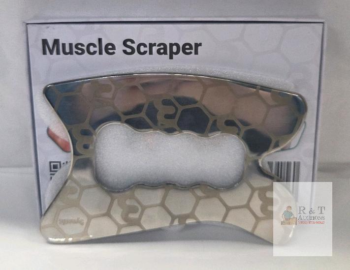 Bynatic Stainless Steel Muscle Scraper, Ergonomic Grip, Myofascial Release Tool