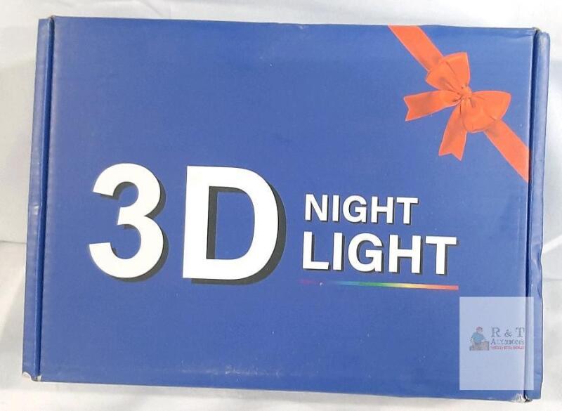 3D Night Light, 16 Colors, LED, USB/Battery, Remote Control & Touch Switch, Made in China